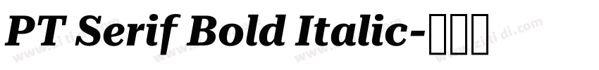 PT Serif Bold Italic字体转换